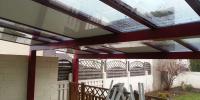 Pergola rouge - 9,60m x 5m - 48m²