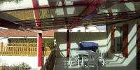 Pergola rouge - 9,60m x 5m - 48m²