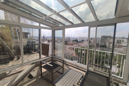 Véranda sur terrasse à Paris 20ème - Extension d'appartement